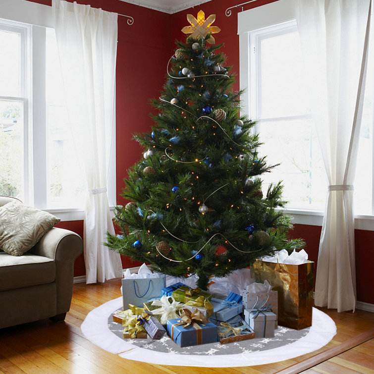 Zebra print clearance christmas tree skirt